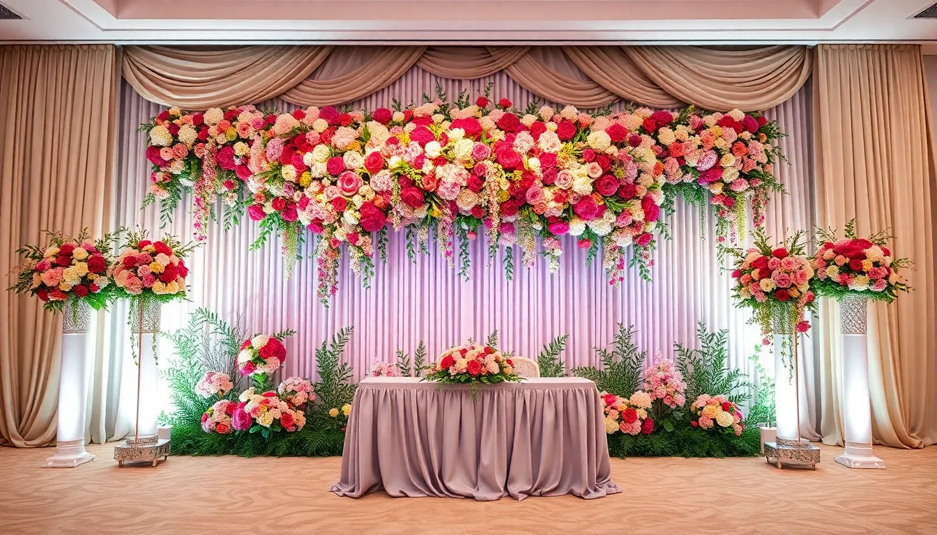 25 Stunning Wedding Hall Decorating Ideas to Transform Your Venue on Any Budget 4 25 Stunning Wedding Hall Decorating Ideas to Transform Your Venue on Any Budget 3