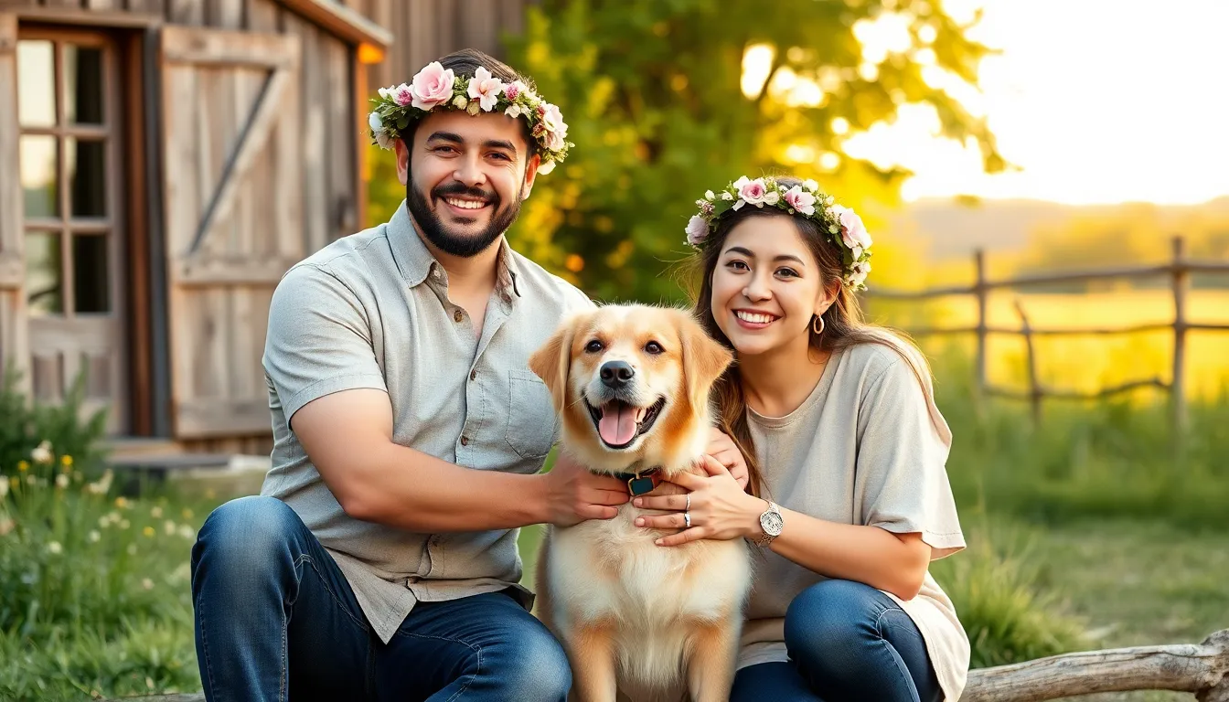 25 Adorable Engagement Photo Ideas with Dogs That'll Melt Your Heart 4 25 Adorable Engagement Photo Ideas with Dogs That'll Melt Your Heart 3