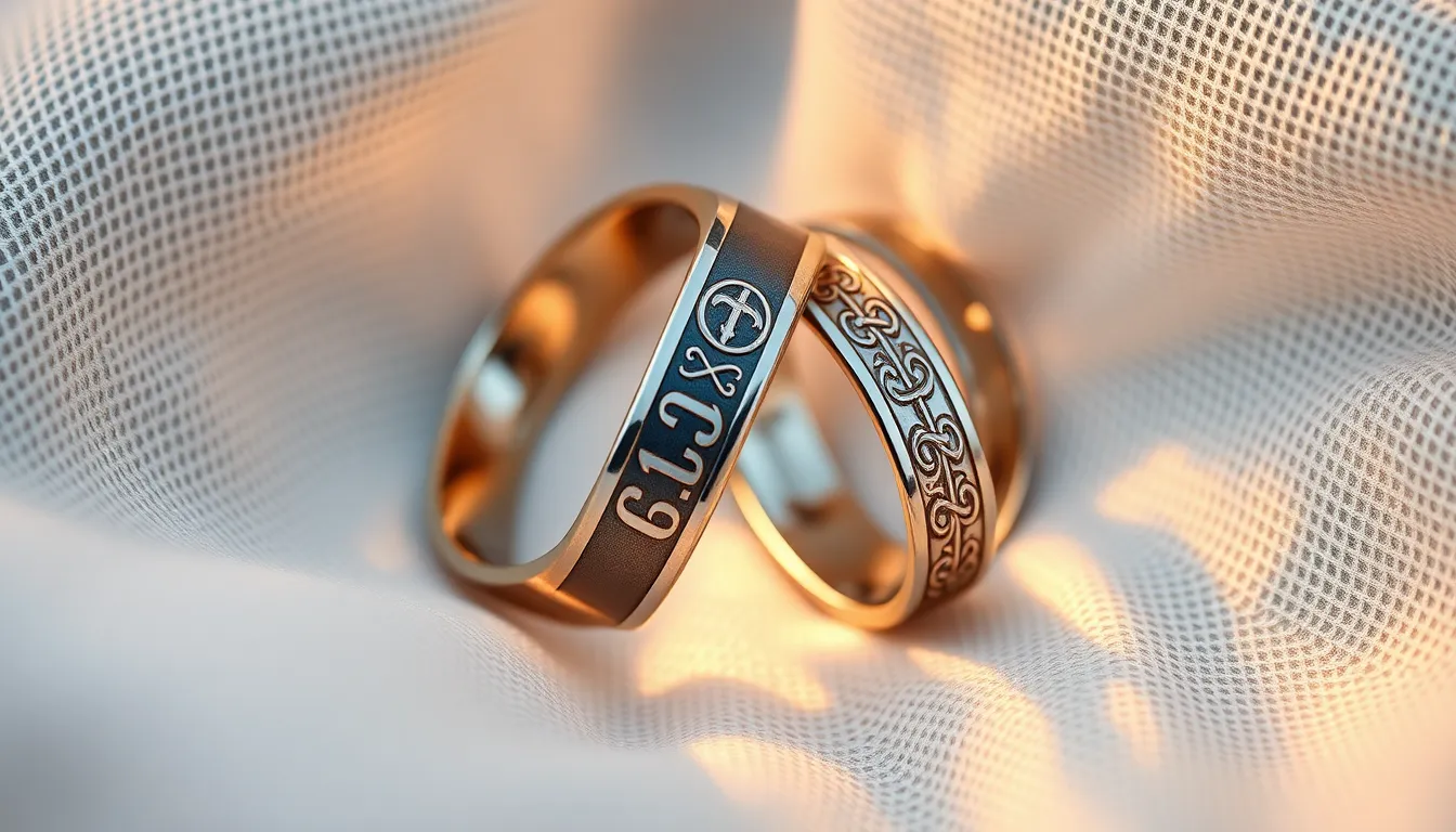 50+ Unique Engraving Ideas for Wedding Rings That'll Make Your Heart Skip a Beat 3