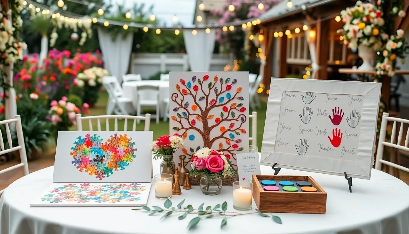 20 Creative Wedding Guest Book Ideas That Actually Get Signed (2025 Guide) 4 20 Creative Wedding Guest Book Ideas That Actually Get Signed (2025 Guide) 3
