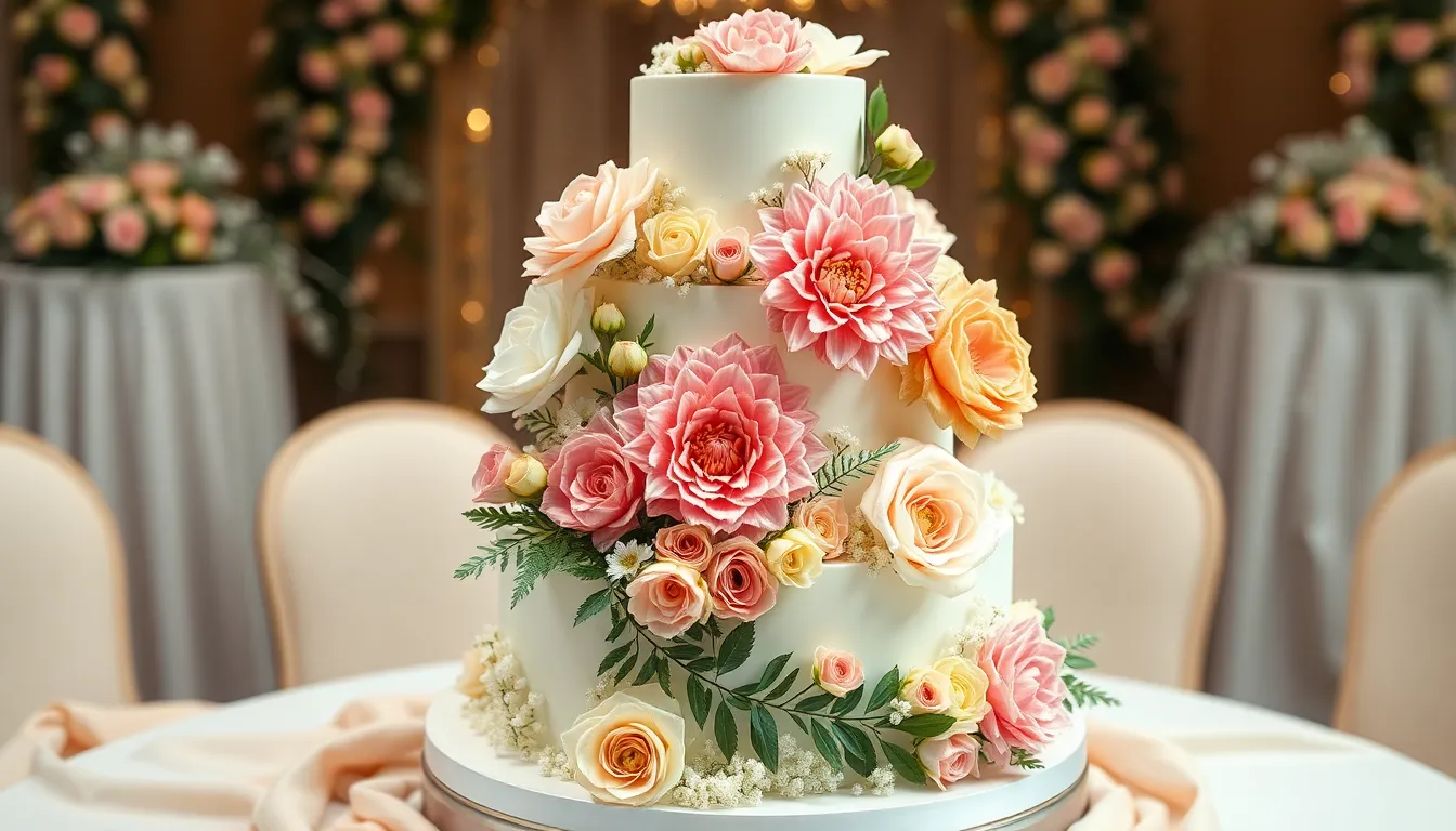 25 Stunning Wedding Cake Decorating Ideas That Will Wow Your Guests 4 25 Stunning Wedding Cake Decorating Ideas That Will Wow Your Guests 3