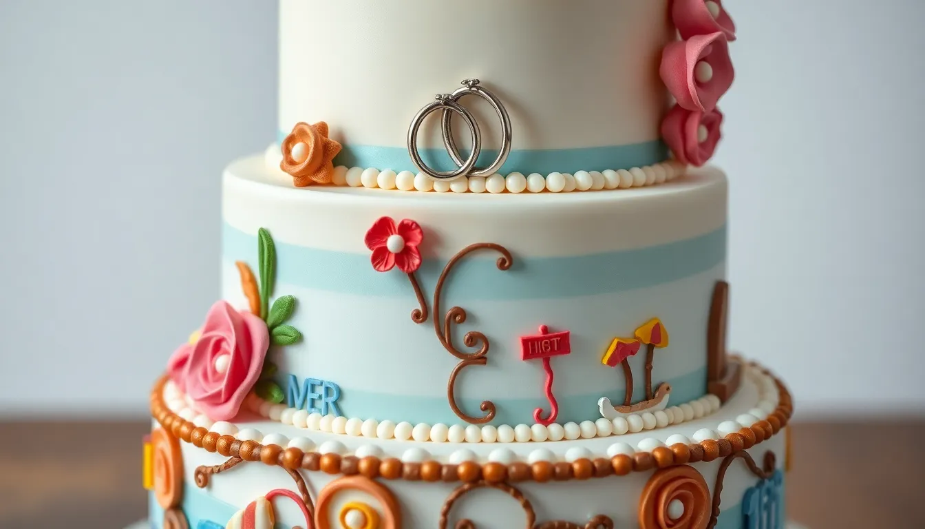 25 Stunning Wedding Anniversary Cake Ideas to Make Your Celebration Unforgettable 6 25 Stunning Wedding Anniversary Cake Ideas to Make Your Celebration Unforgettable 5