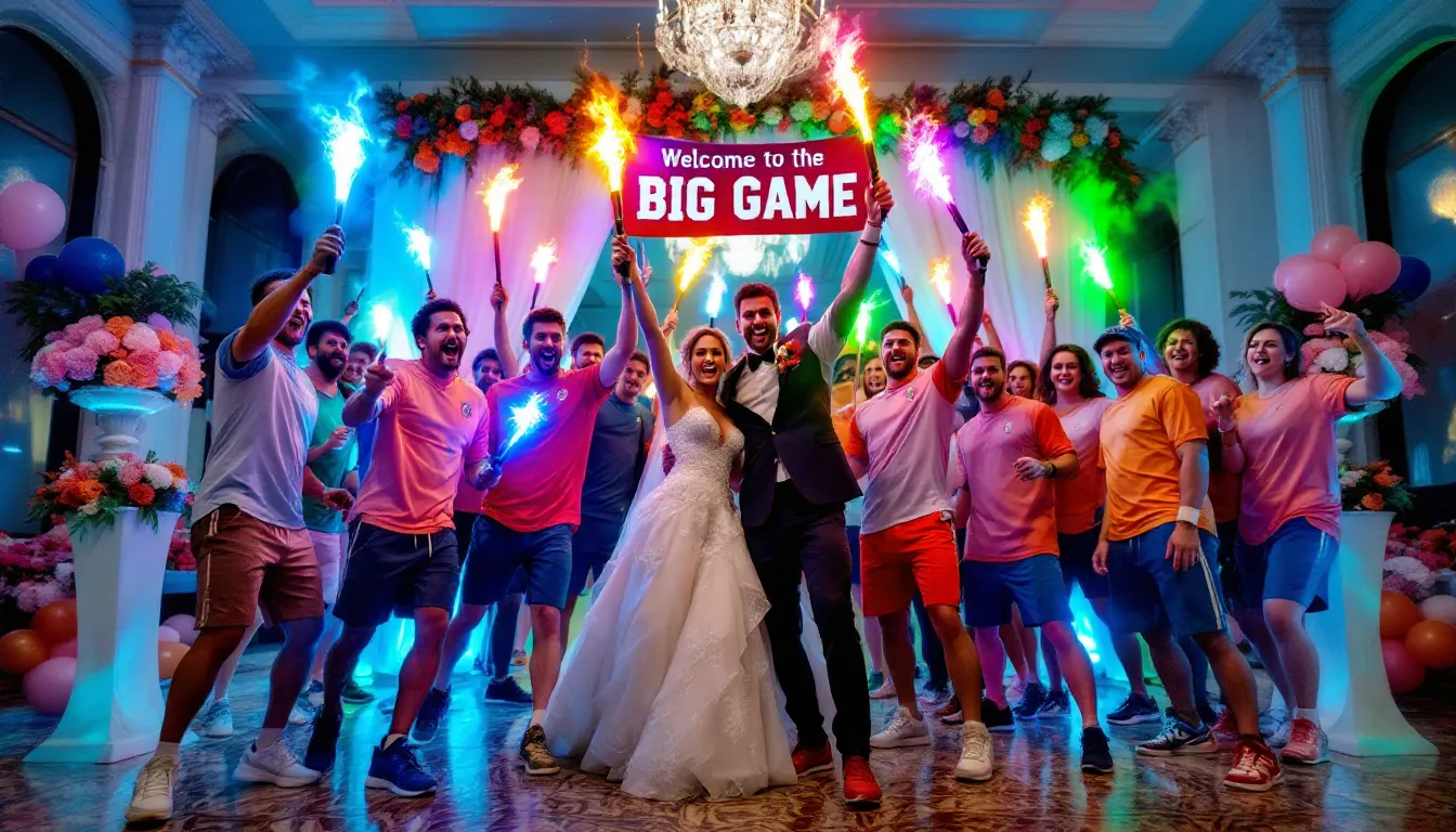 25 Hilarious Wedding Party Entrance Ideas That'll Have Your Guests in Stitches 6 25 Hilarious Wedding Party Entrance Ideas That'll Have Your Guests in Stitches 5