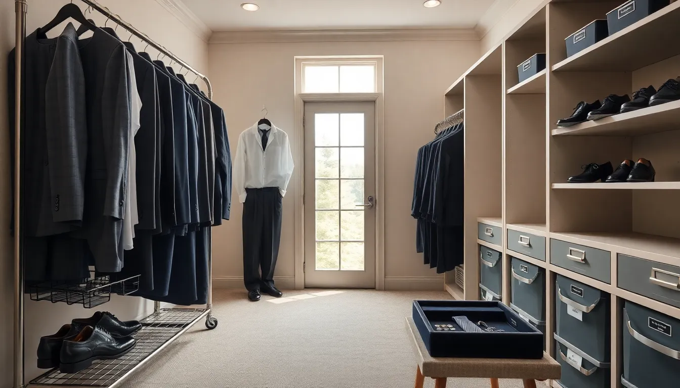 25 Stylish Grooms Dressing Room Ideas to Elevate Your Wedding Day Experience 6 25 Stylish Grooms Dressing Room Ideas to Elevate Your Wedding Day Experience 5