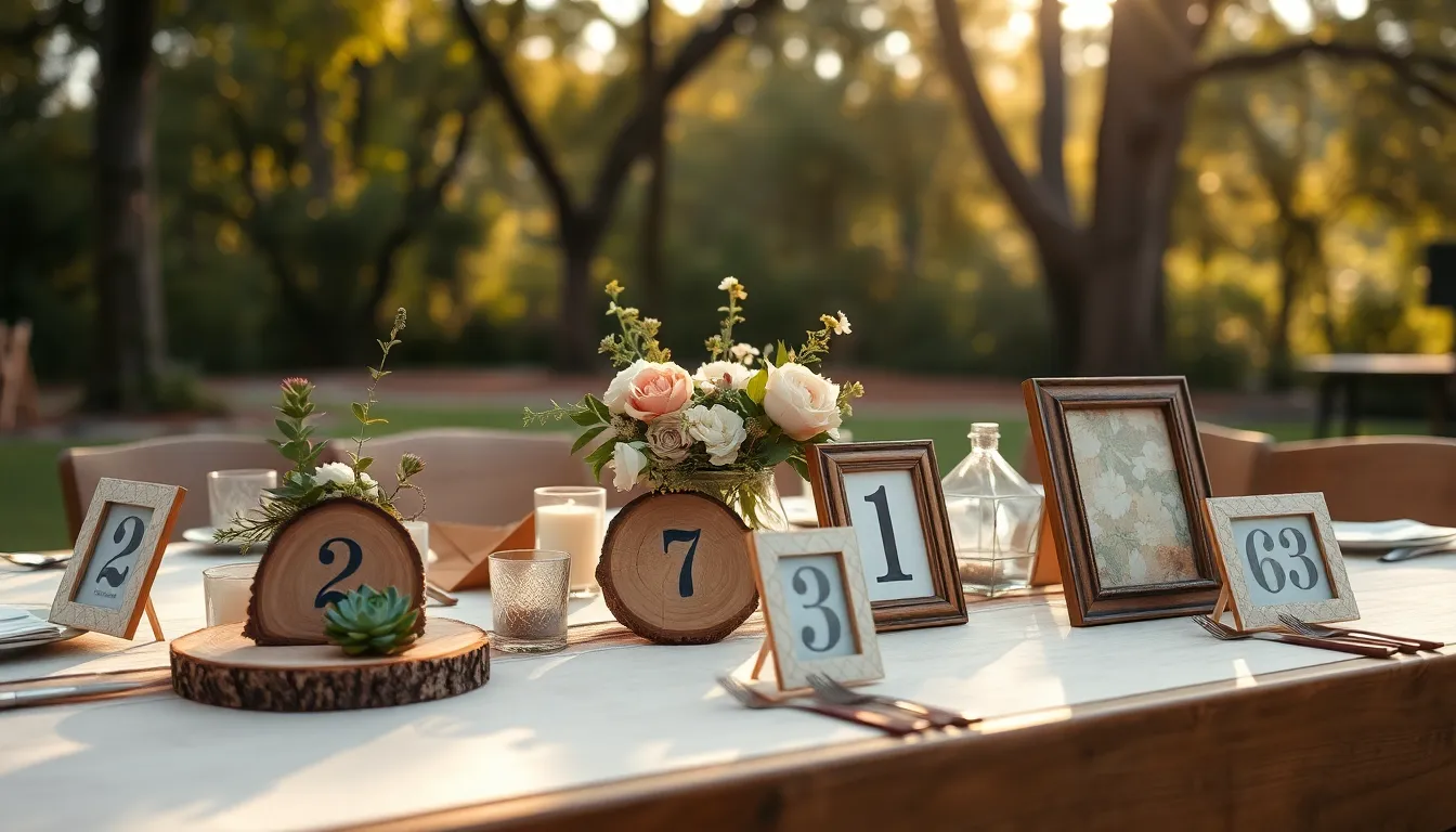 50+ Creative Ideas for Numbering Tables at a Wedding Reception (Budget-Friendly!) 6 50+ Creative Ideas for Numbering Tables at a Wedding Reception (Budget-Friendly!) 5