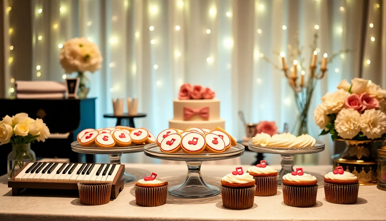 25 Music Themed Bridal Shower Ideas That'll Have Guests Singing All Night 6 25 Music Themed Bridal Shower Ideas That'll Have Guests Singing All Night 5