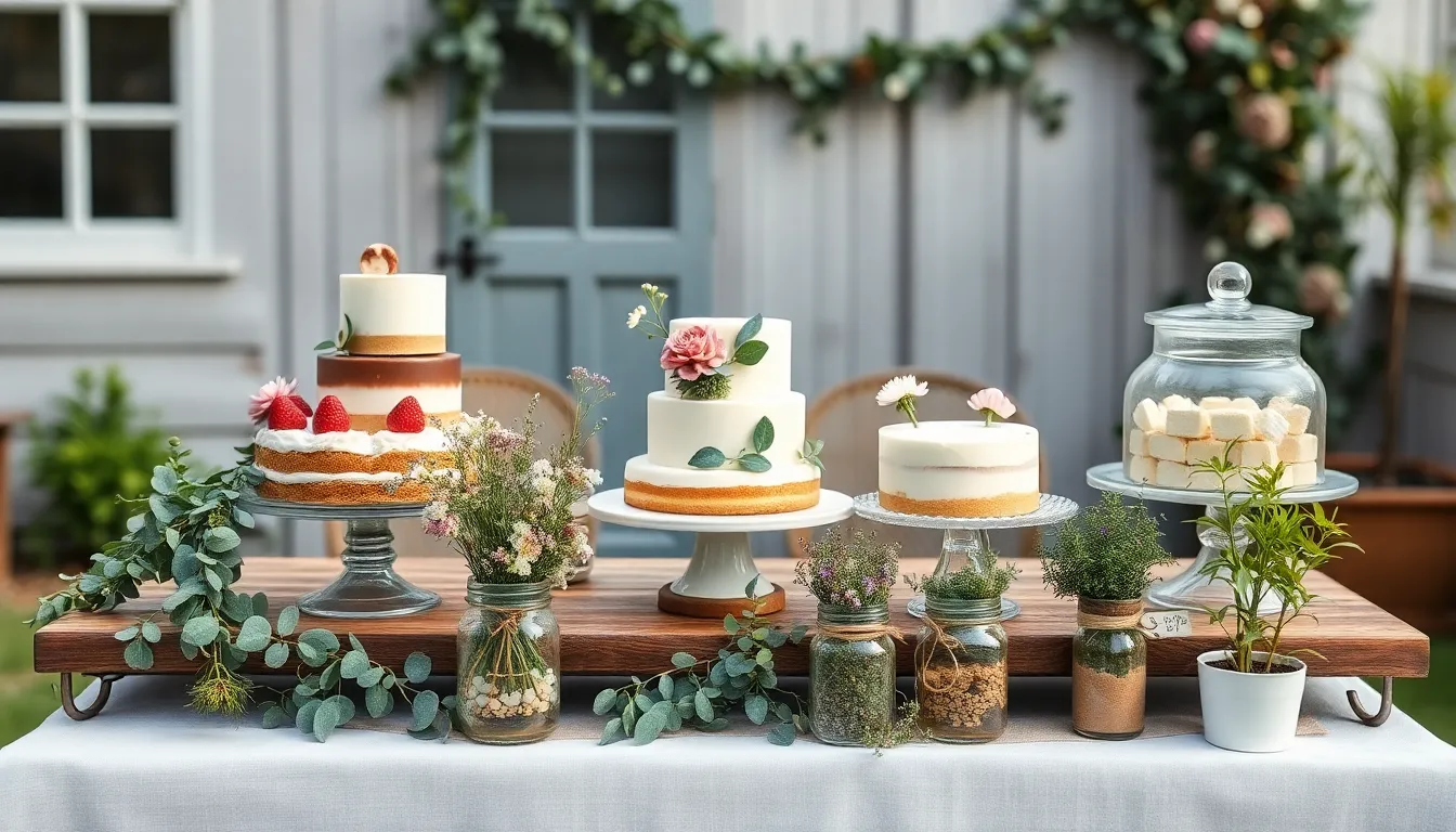 35 Rustic Wedding Dessert Table Ideas That'll Make Your Guests Swoon 6 35 Rustic Wedding Dessert Table Ideas That'll Make Your Guests Swoon 5
