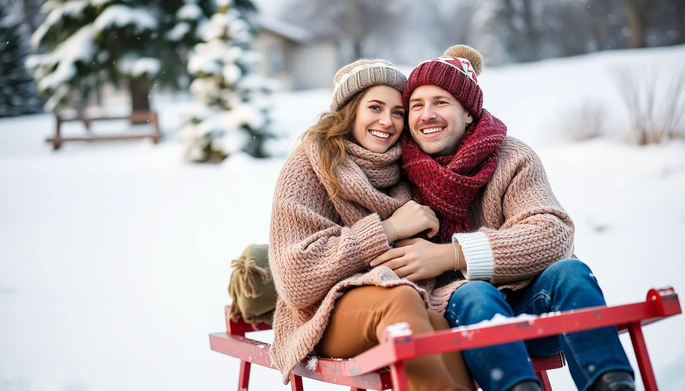 25 Magical Winter Engagement Photo Ideas to Make Your Love Story Sparkle 6 25 Magical Winter Engagement Photo Ideas to Make Your Love Story Sparkle 5
