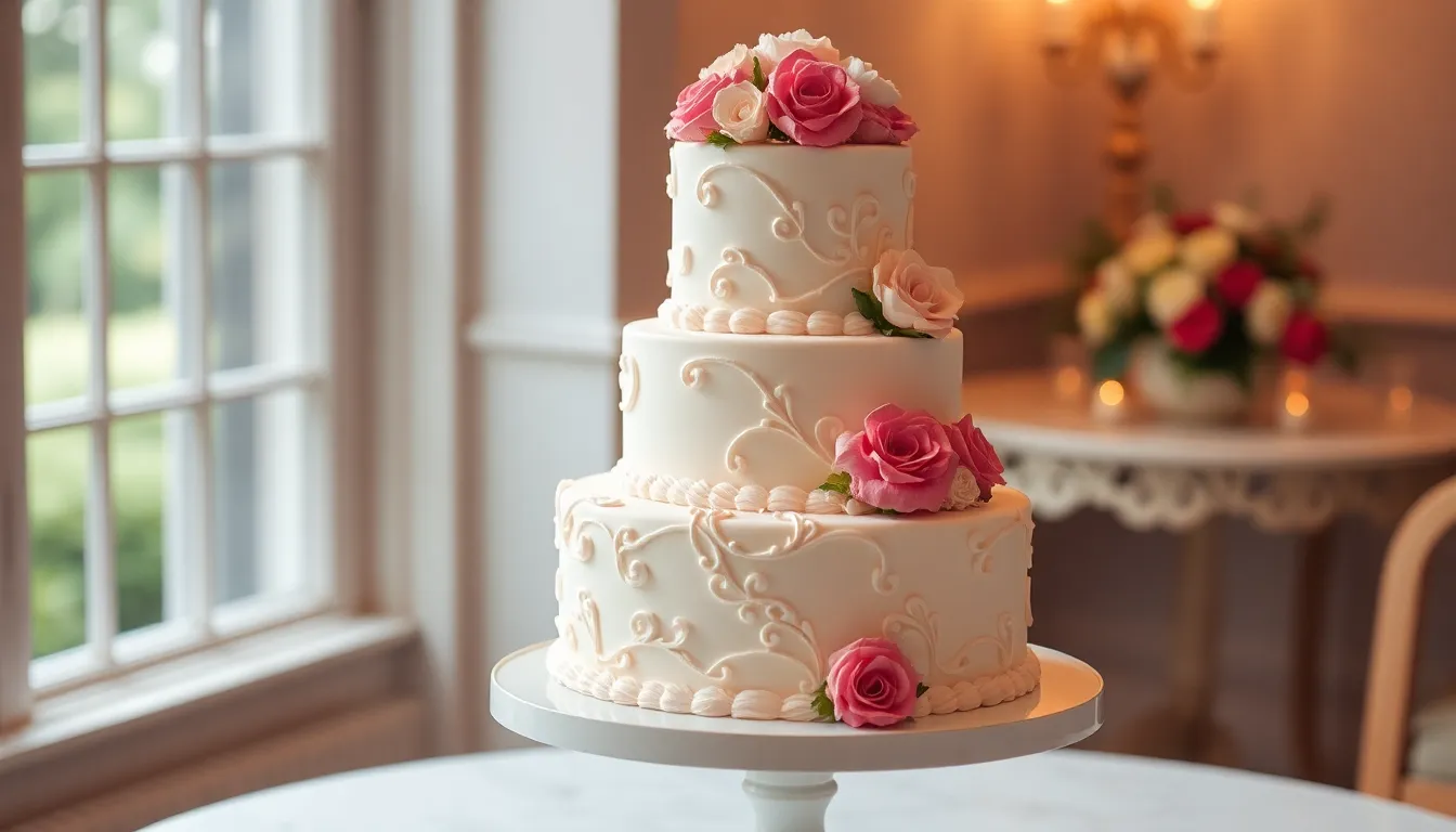 25 Stunning Wedding Anniversary Cake Ideas to Make Your Celebration Unforgettable 8 25 Stunning Wedding Anniversary Cake Ideas to Make Your Celebration Unforgettable 7