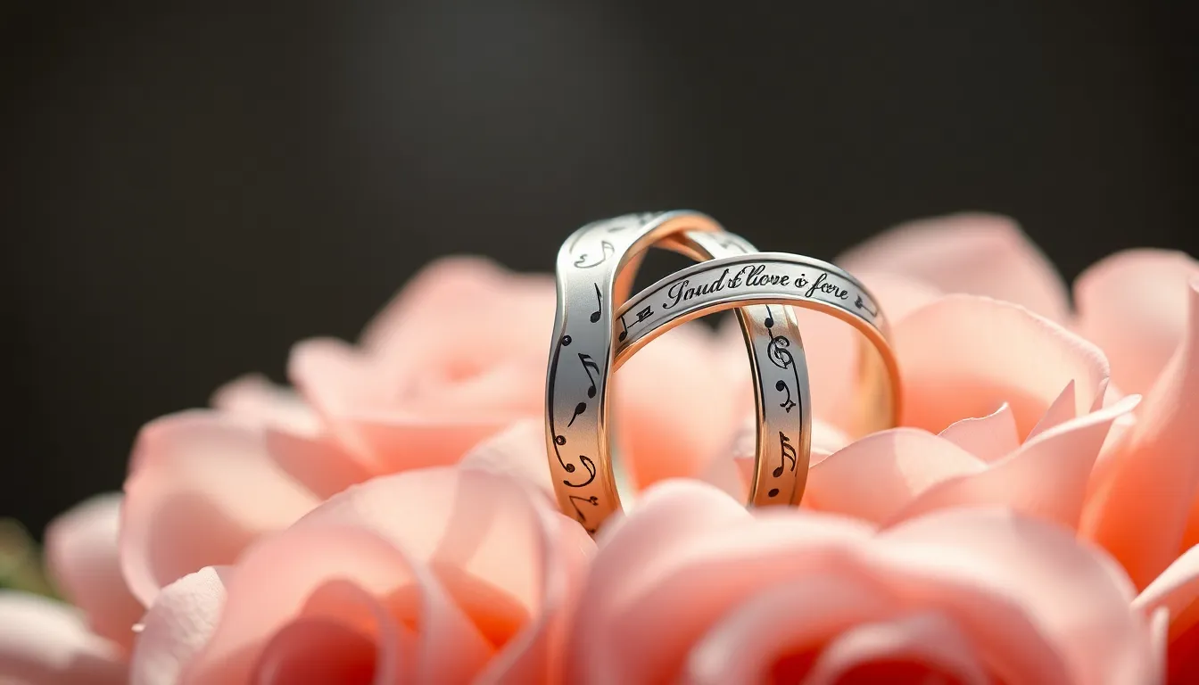 50+ Unique Engraving Ideas for Wedding Rings That'll Make Your Heart Skip a Beat 7