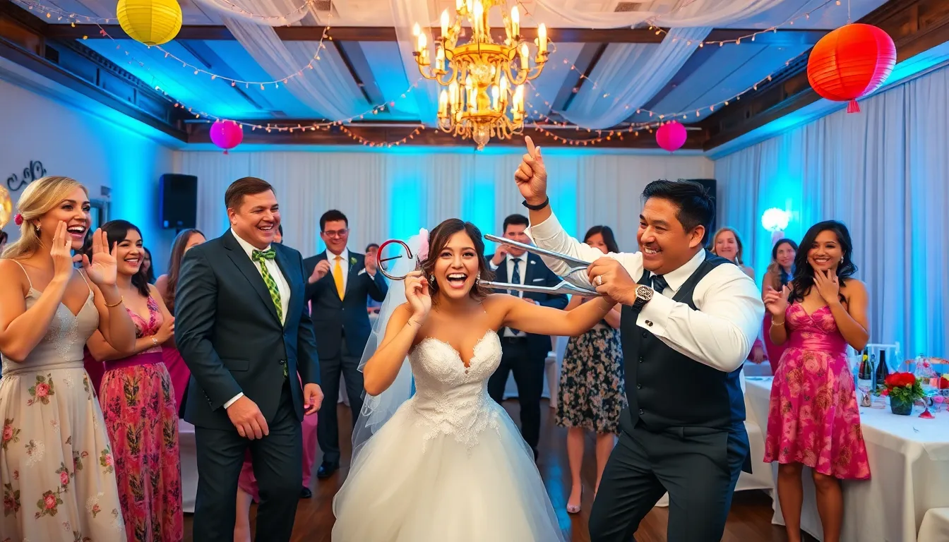 15 Hilarious Funny Garter Removal Ideas That'll Have Your Wedding Guests in Stitches 8 15 Hilarious Funny Garter Removal Ideas That'll Have Your Wedding Guests in Stitches 7