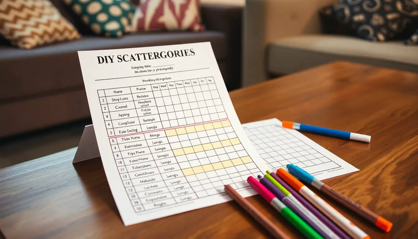 DIY Scattergories: How to Make Your Own Custom Game for Epic Game Nights (2025 Guide) 8 DIY Scattergories: How to Make Your Own Custom Game for Epic Game Nights (2025 Guide) 7