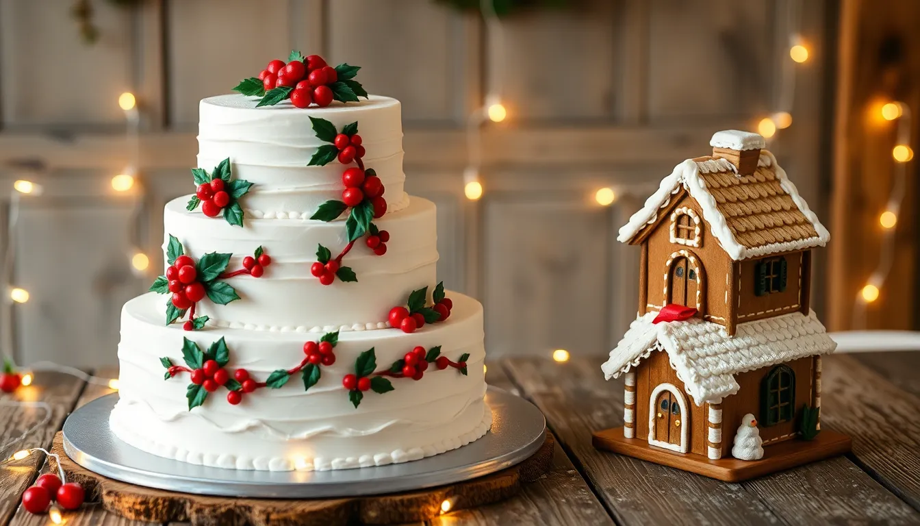 25 Stunning Winter Wedding Cake Ideas That Will Wow Your Guests 8 25 Stunning Winter Wedding Cake Ideas That Will Wow Your Guests 7