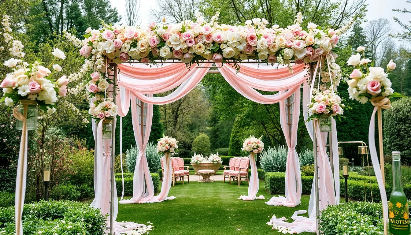 25 Stunning Wedding Entrance Decoration Ideas (Budget & Luxury Options) 10 25 Stunning Wedding Entrance Decoration Ideas (Budget & Luxury Options) 9