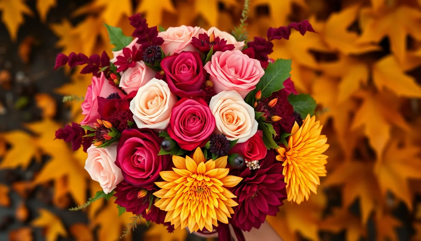25 Stunning Fall Wedding Bouquet Ideas for Your Autumn Ceremony 10 25 Stunning Fall Wedding Bouquet Ideas for Your Autumn Ceremony 9