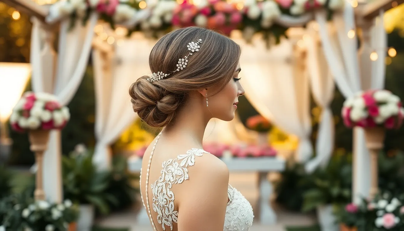 30 Stunning Hair Up Ideas for Wedding Day That'll Make You Look Absolutely Gorgeous 10 30 Stunning Hair Up Ideas for Wedding Day That'll Make You Look Absolutely Gorgeous 9