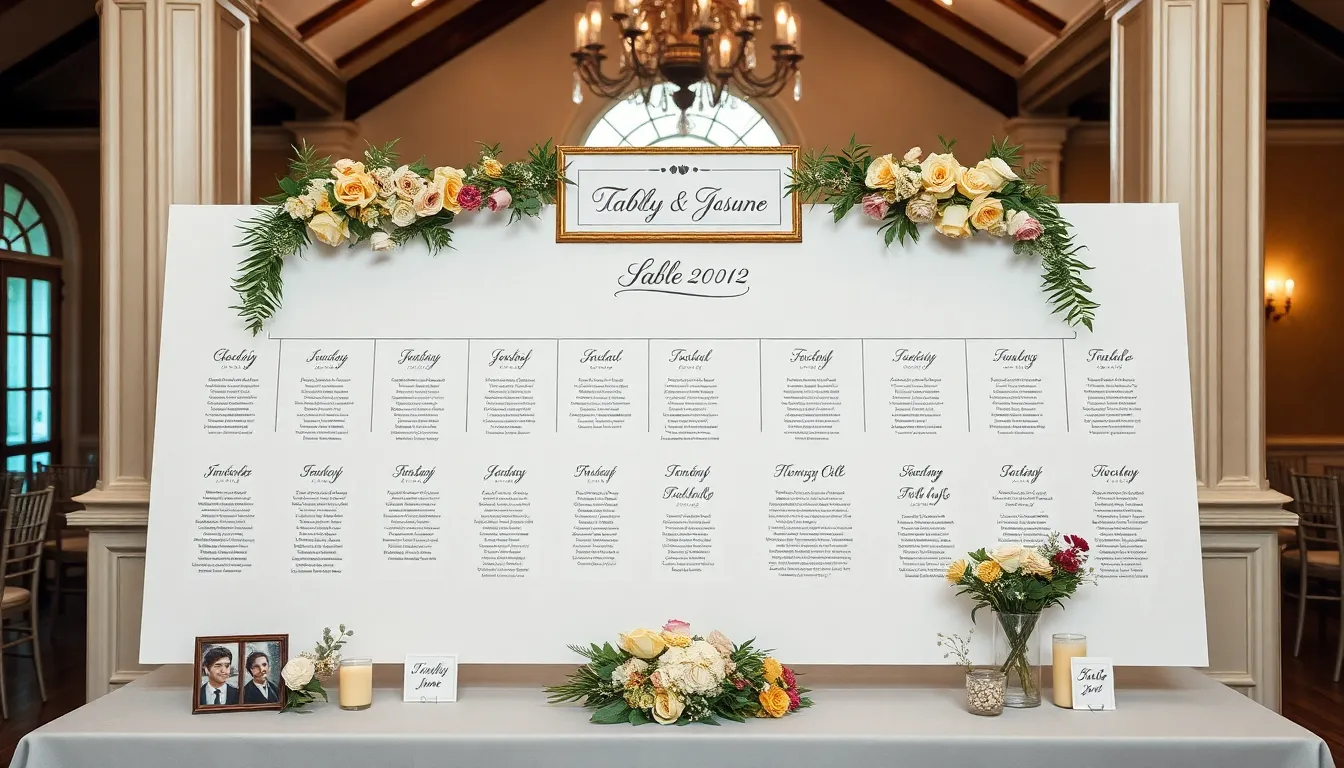25 Unique Wedding Seating Chart Ideas That'll Wow Your Guests (2025 Guide) 9