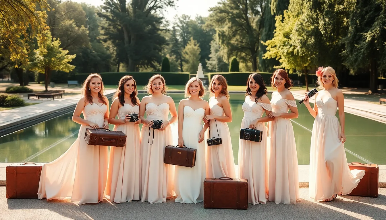 50+ Stunning Bridesmaid Picture Ideas for Your Perfect Wedding Photos 12 50+ Stunning Bridesmaid Picture Ideas for Your Perfect Wedding Photos 11
