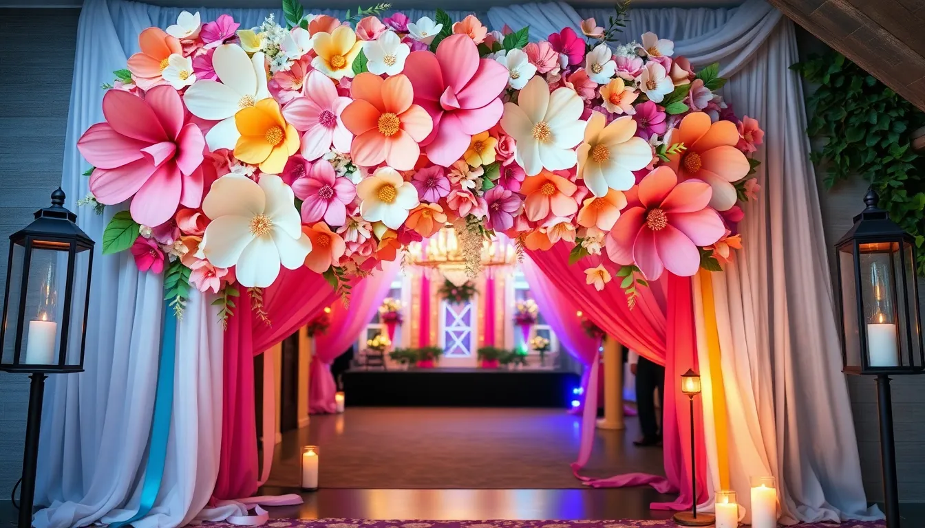 25 Stunning Wedding Entrance Decoration Ideas (Budget & Luxury Options) 12 25 Stunning Wedding Entrance Decoration Ideas (Budget & Luxury Options) 11