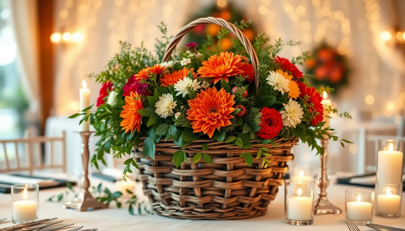 25 Stunning Basket Decoration Ideas for Wedding That'll Transform Your Big Day 14 25 Stunning Basket Decoration Ideas for Wedding That'll Transform Your Big Day 13
