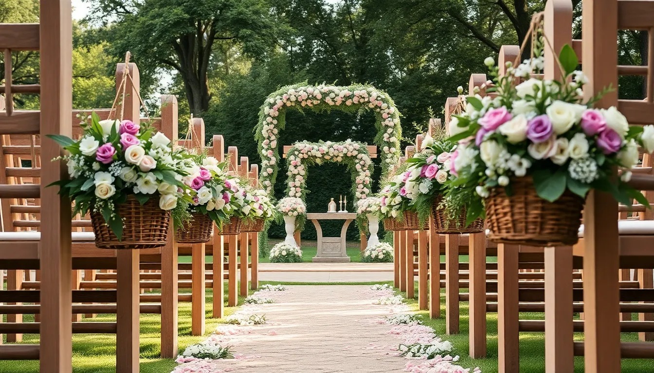 25 Stunning Basket Decoration Ideas for Wedding That'll Transform Your Big Day 16 25 Stunning Basket Decoration Ideas for Wedding That'll Transform Your Big Day 15
