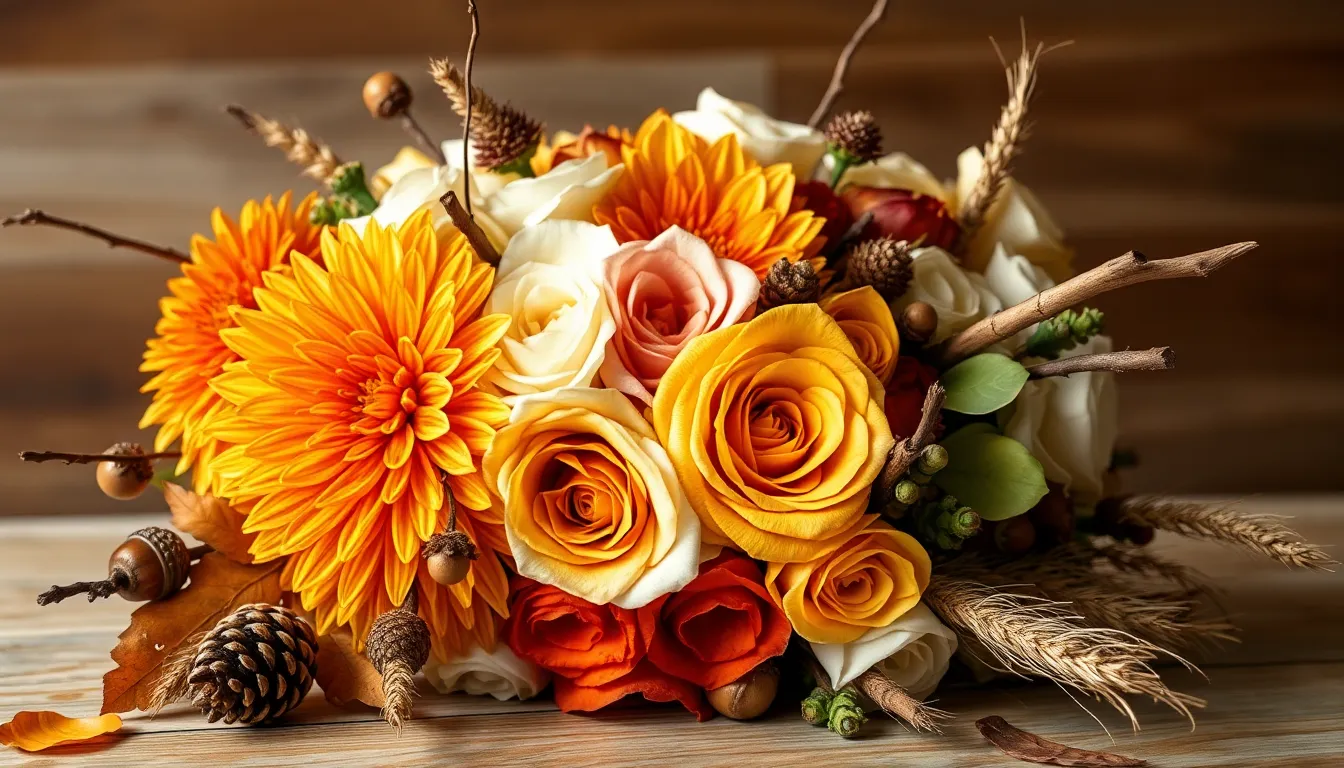 25 Stunning Fall Wedding Bouquet Ideas for Your Autumn Ceremony 2 25 Stunning Fall Wedding Bouquet Ideas for Your Autumn Ceremony 1
