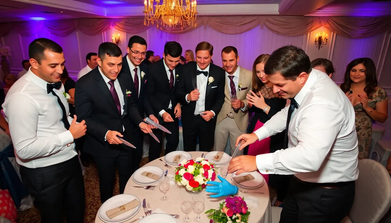 15 Hilarious Funny Garter Removal Ideas That'll Have Your Wedding Guests in Stitches 2 15 Hilarious Funny Garter Removal Ideas That'll Have Your Wedding Guests in Stitches 1