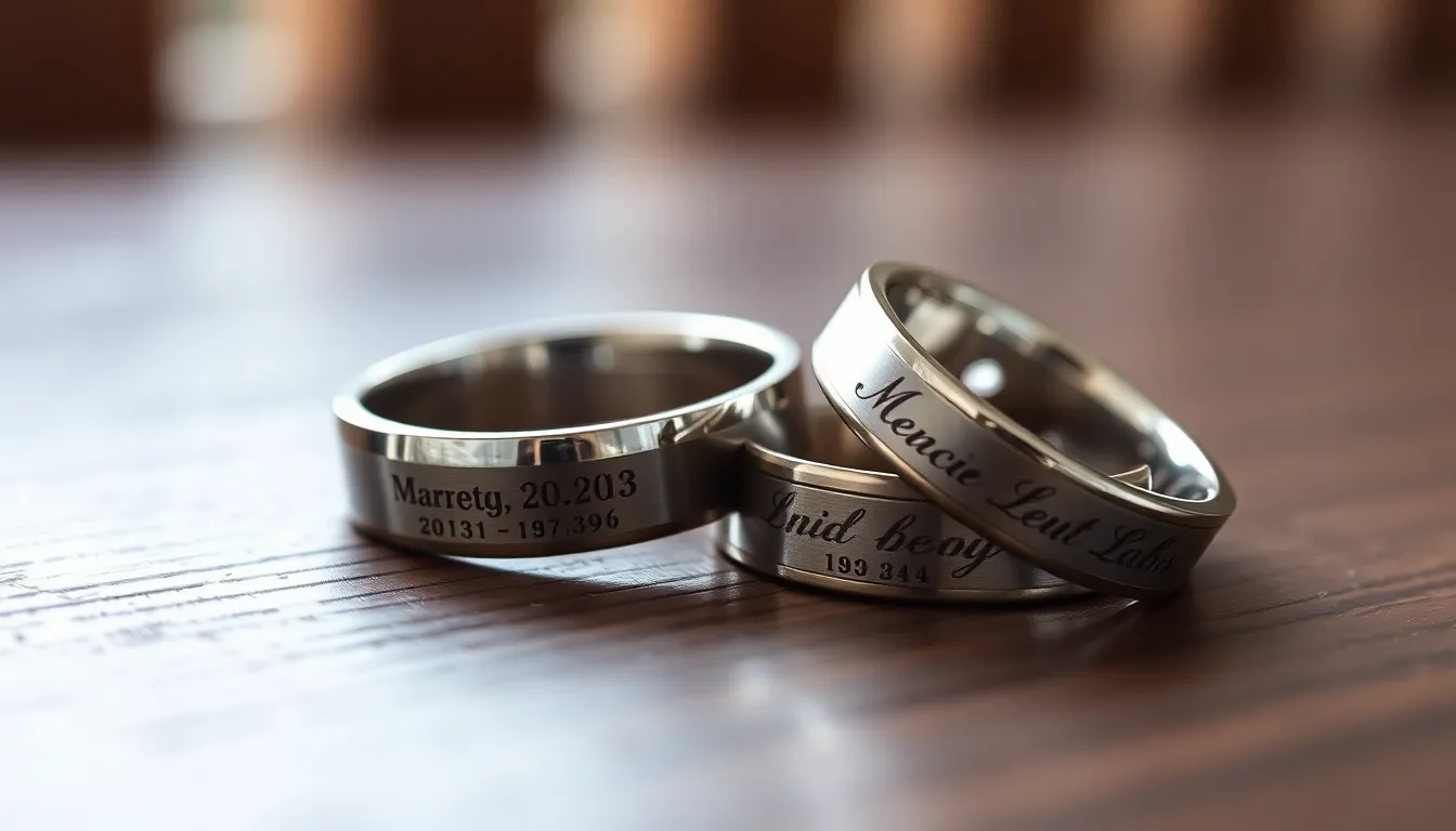 50+ Creative Ideas for Engraving Wedding Rings That Tell Your Love Story 2 50+ Creative Ideas for Engraving Wedding Rings That Tell Your Love Story 1