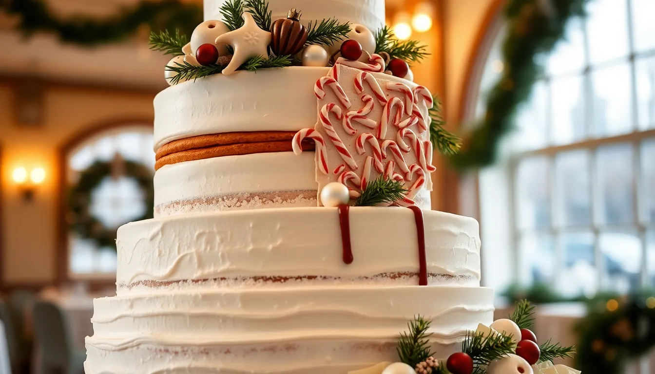 25 Stunning Winter Wedding Cake Ideas That Will Wow Your Guests 2 25 Stunning Winter Wedding Cake Ideas That Will Wow Your Guests 1