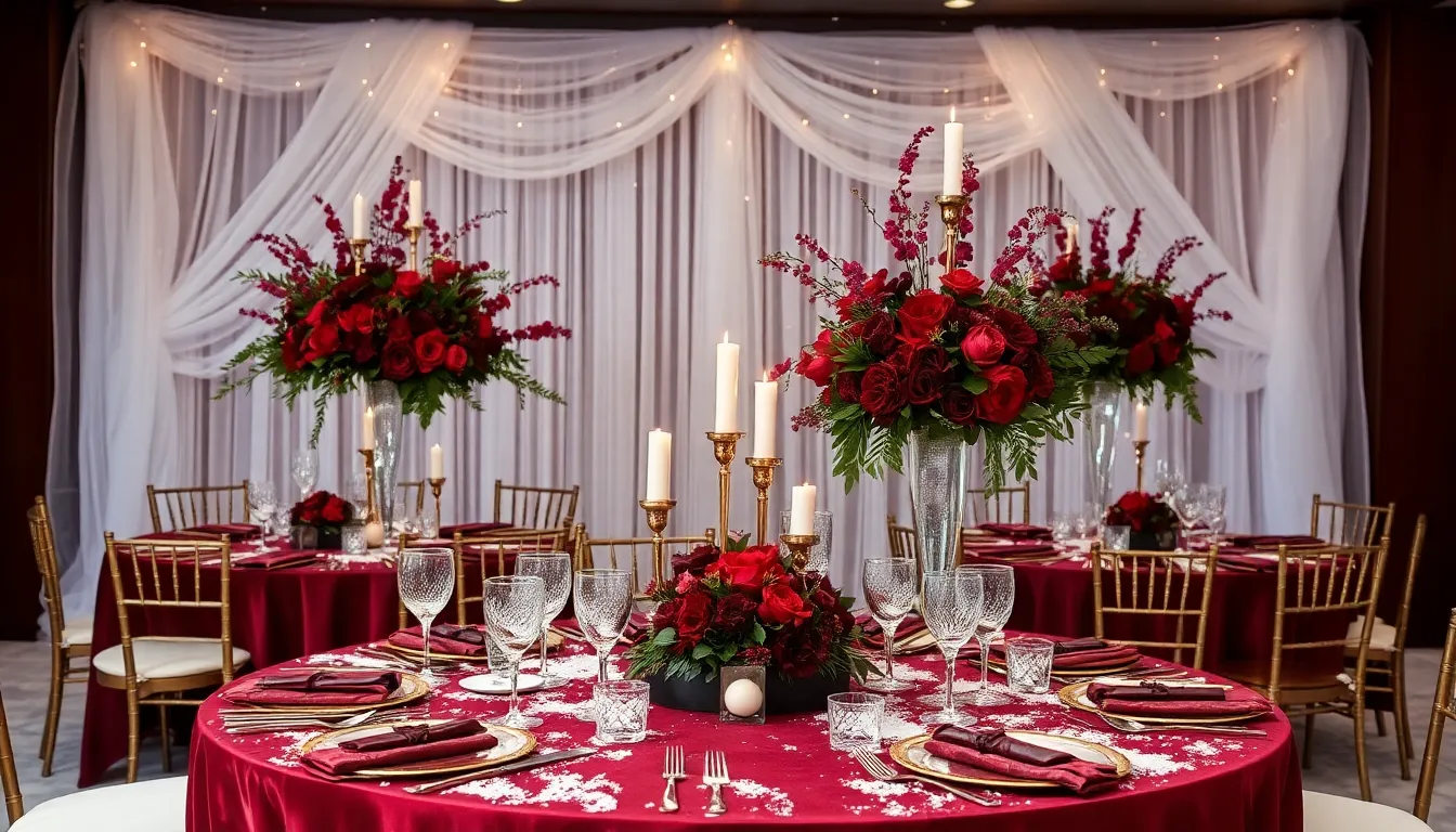 25 Cozy Winter Wedding Reception Ideas That'll Make Your Cold Weather Celebration Magical 2 25 Cozy Winter Wedding Reception Ideas That'll Make Your Cold Weather Celebration Magical 1