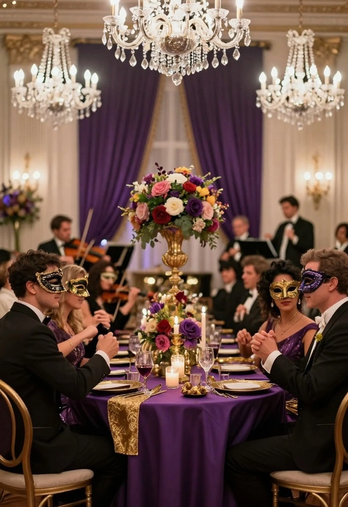 10 30th Anniversary Party Ideas for a Meaningful Celebration - 5. Elegant Masquerade Ball 1