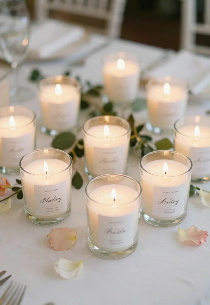 10 Bridal Shower Favors Ideas Guests Will Actually Love - 5. Personalized Candles 1