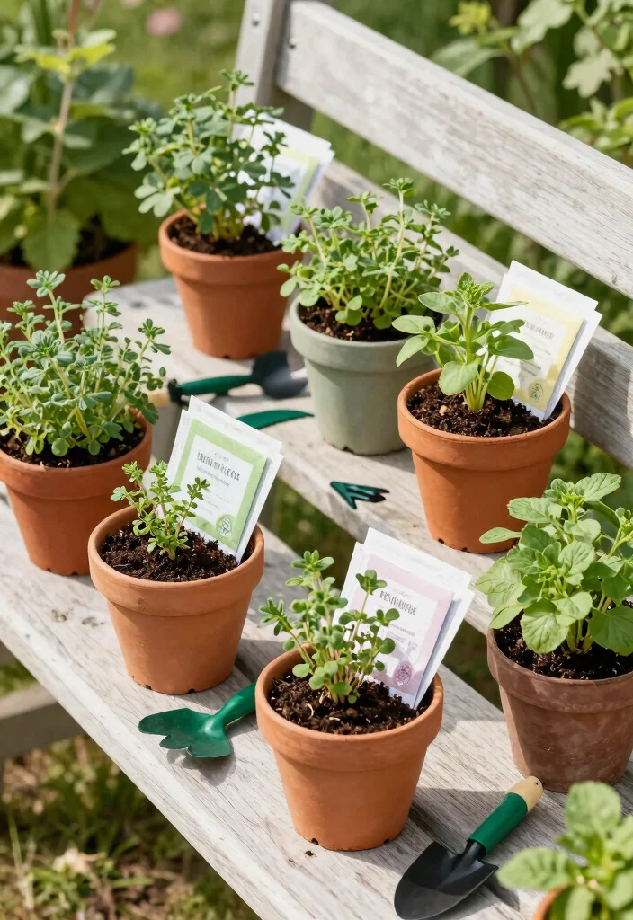 10 Bridal Shower Favors Ideas Guests Will Actually Love - 9. DIY Herb Kits 1