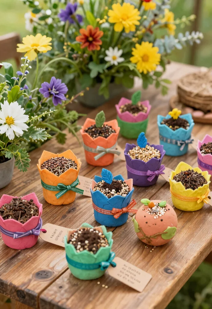 10 Bridal Shower Prize Ideas That Are Fun, Affordable, and Easy - 7. Customizable Wedding Seed Bombs 1
