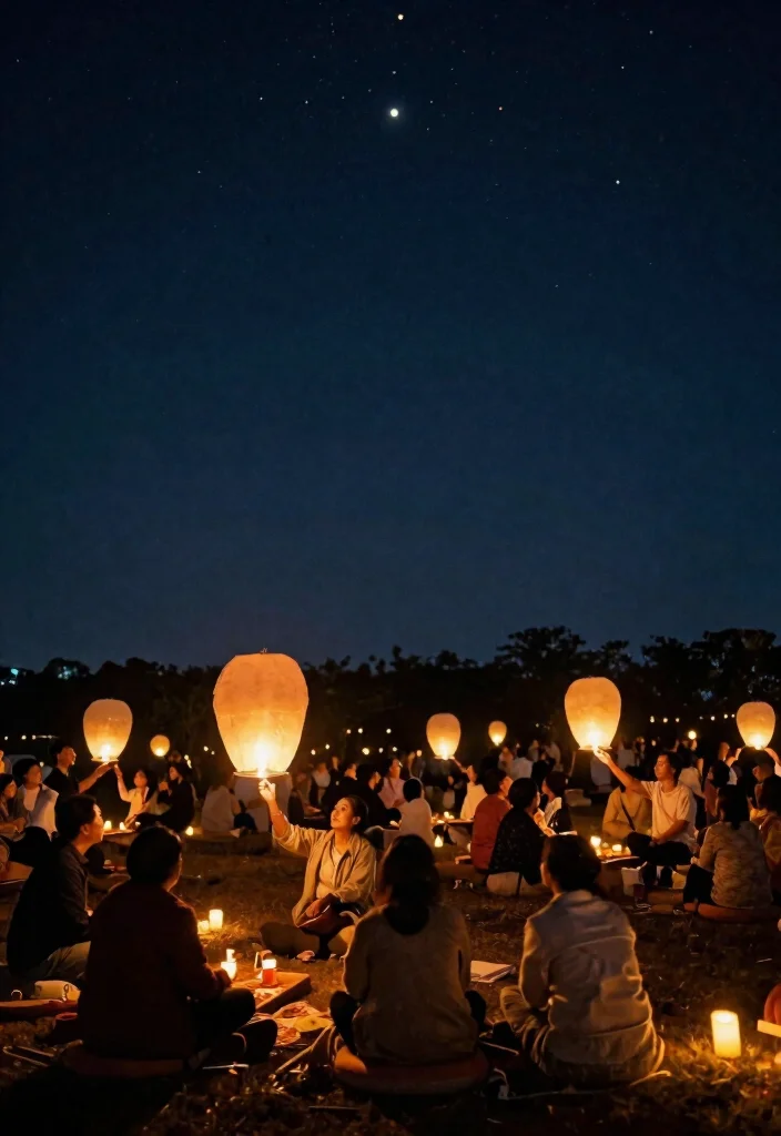 10 Elegant and Memorable 40th Anniversary Party Ideas - 10. Send-Off Lantern Ceremony 1
