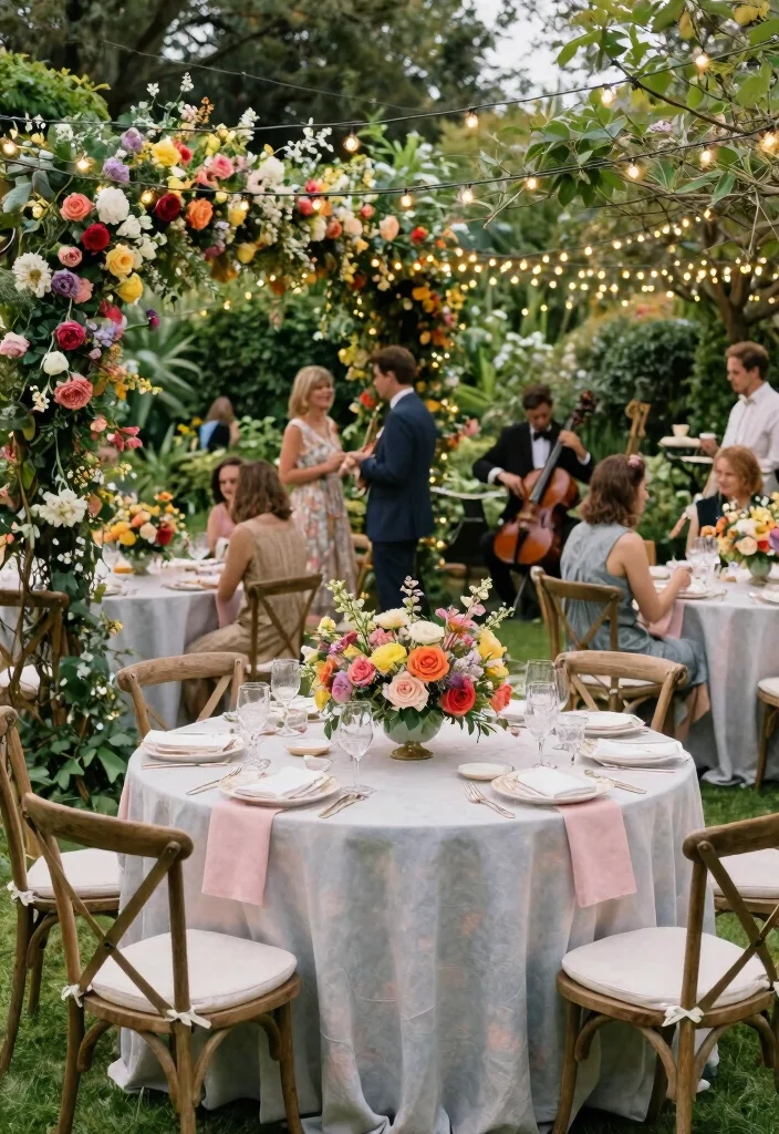 10 Elegant and Memorable 40th Anniversary Party Ideas - 3. Elegant Garden Party 1