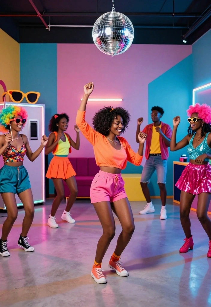 10 Elegant and Memorable 40th Anniversary Party Ideas - 5. 80s Retro Dance Party 1