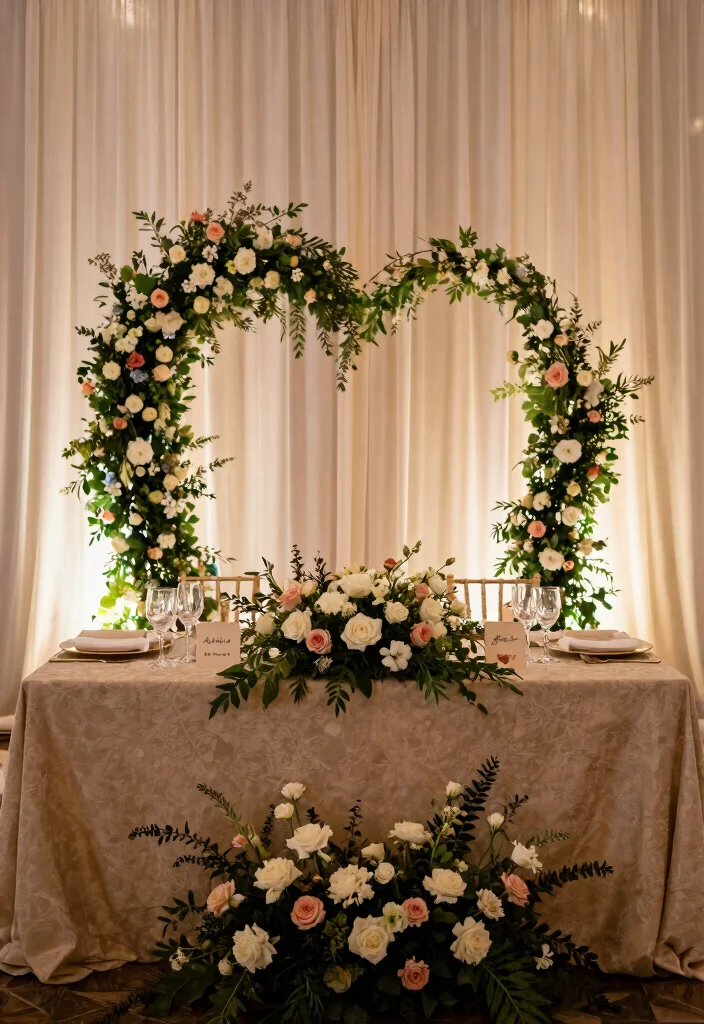 10 Elegant and Memorable 40th Anniversary Party Ideas - 7. Sweetheart Table 1