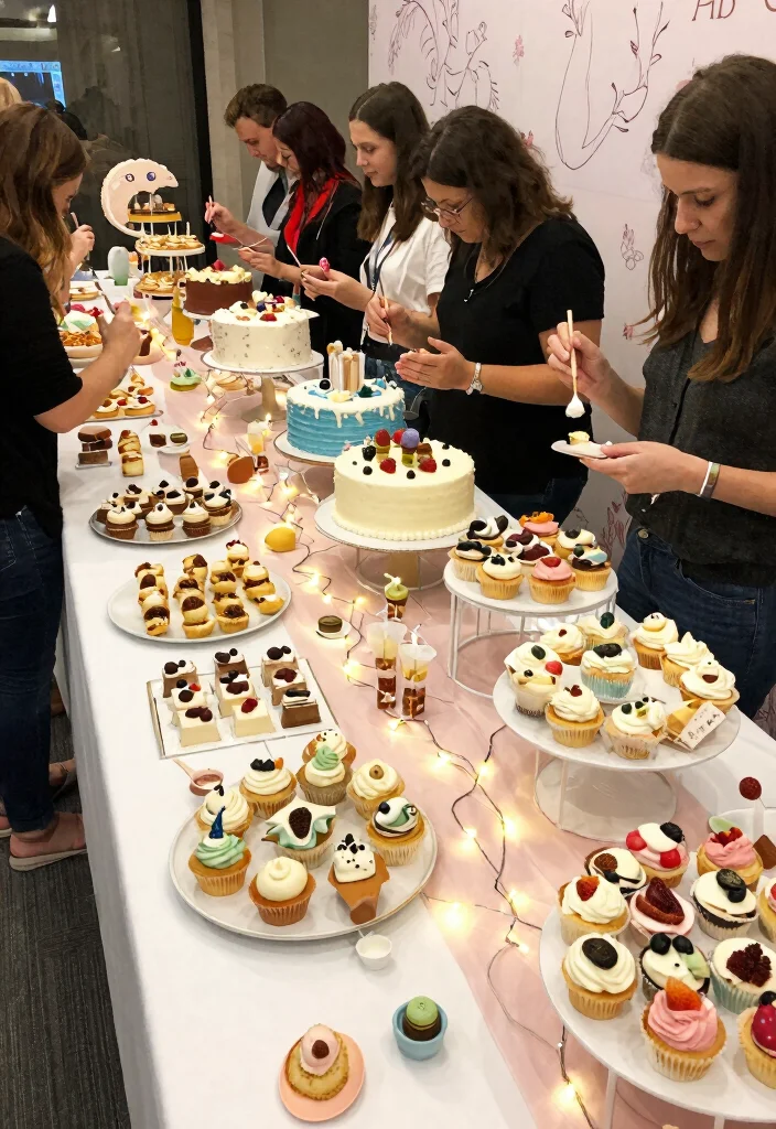 10 Elegant and Memorable 40th Anniversary Party Ideas - 8. Themed Dessert Bar 1
