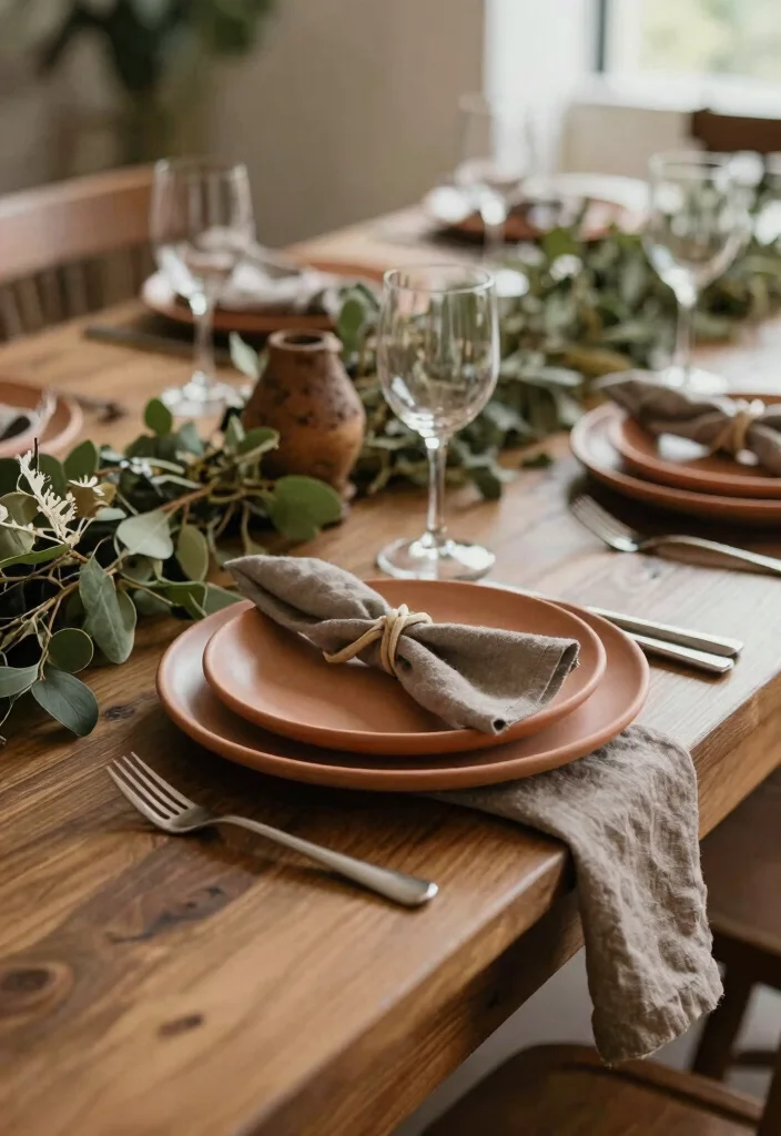 10 Engagement Plates Decoration Ideas That Look Elegant and Festive - 2. Earthy Tones 1