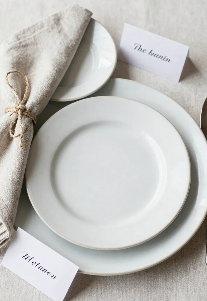 10 Engagement Plates Decoration Ideas That Look Elegant and Festive - 3. Elegant Layering 1