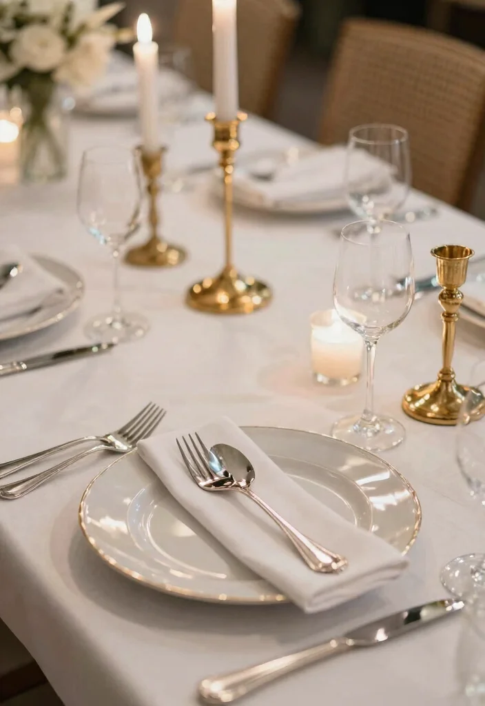 10 Engagement Plates Decoration Ideas That Look Elegant and Festive - 9. Metallic Accents 1