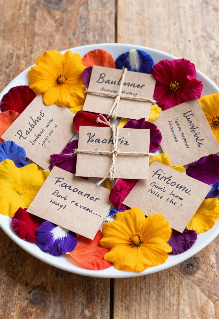 10 Haldi Plate Decoration Ideas Using Flowers and Bright Colors - 10. Personalized Touch with Handwritten Notes 1