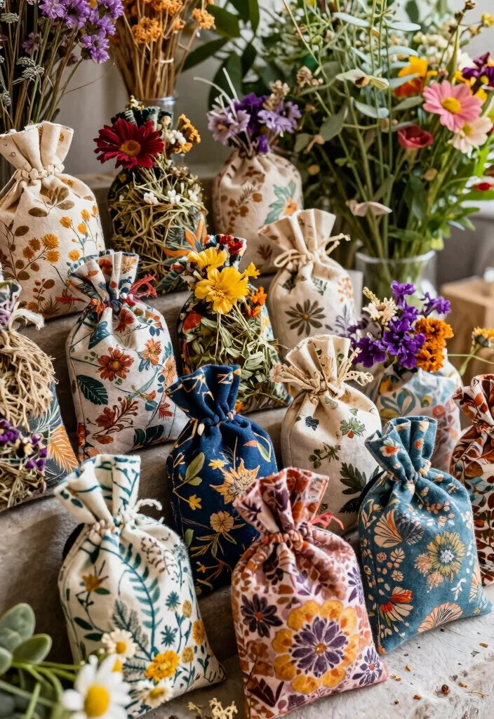 10 Mehndi Return Gift Ideas Guests Will Truly Appreciate - 9. Fabric Pouches with Aromatic Potpourri 1