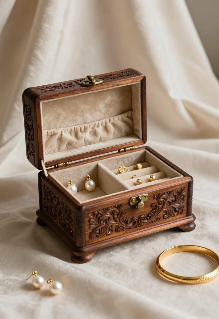 10 Nikkah Gift Ideas That Are Thoughtful and Culturally Meaningful - 2. Handcrafted Jewelry Box 1
