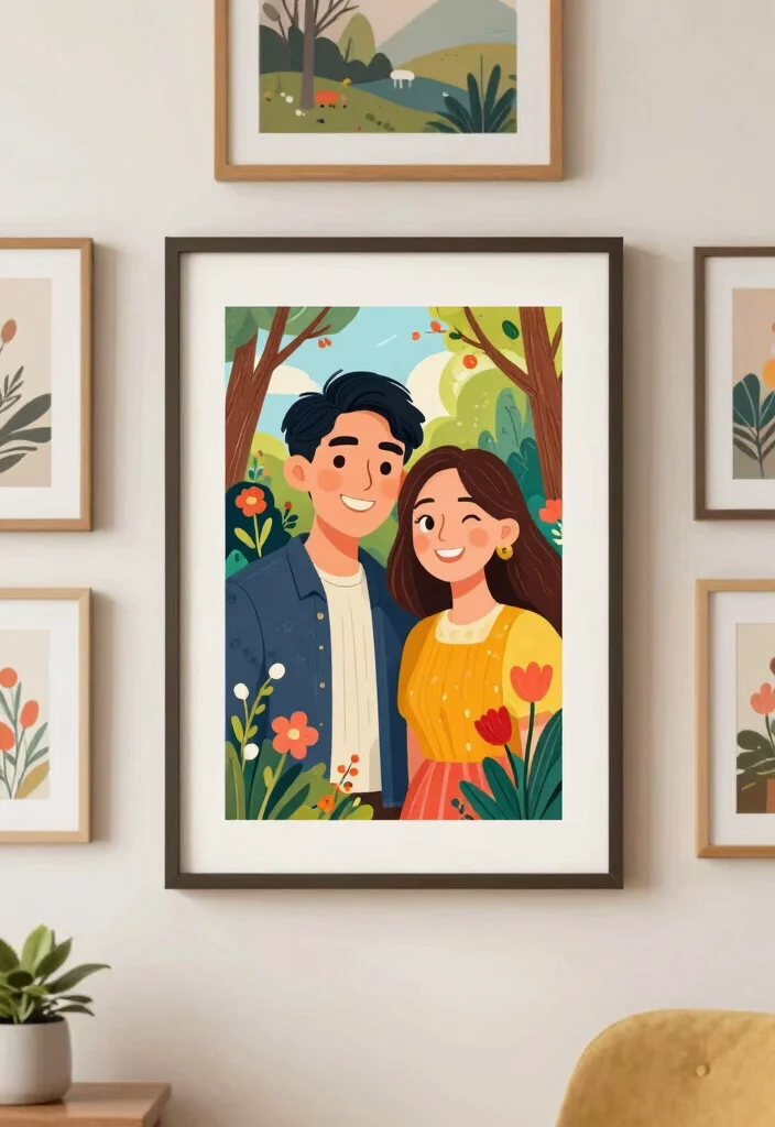 10 One Year Wedding Anniversary Gift Ideas That Feel Truly Special - 3. Custom Portrait Illustration 1