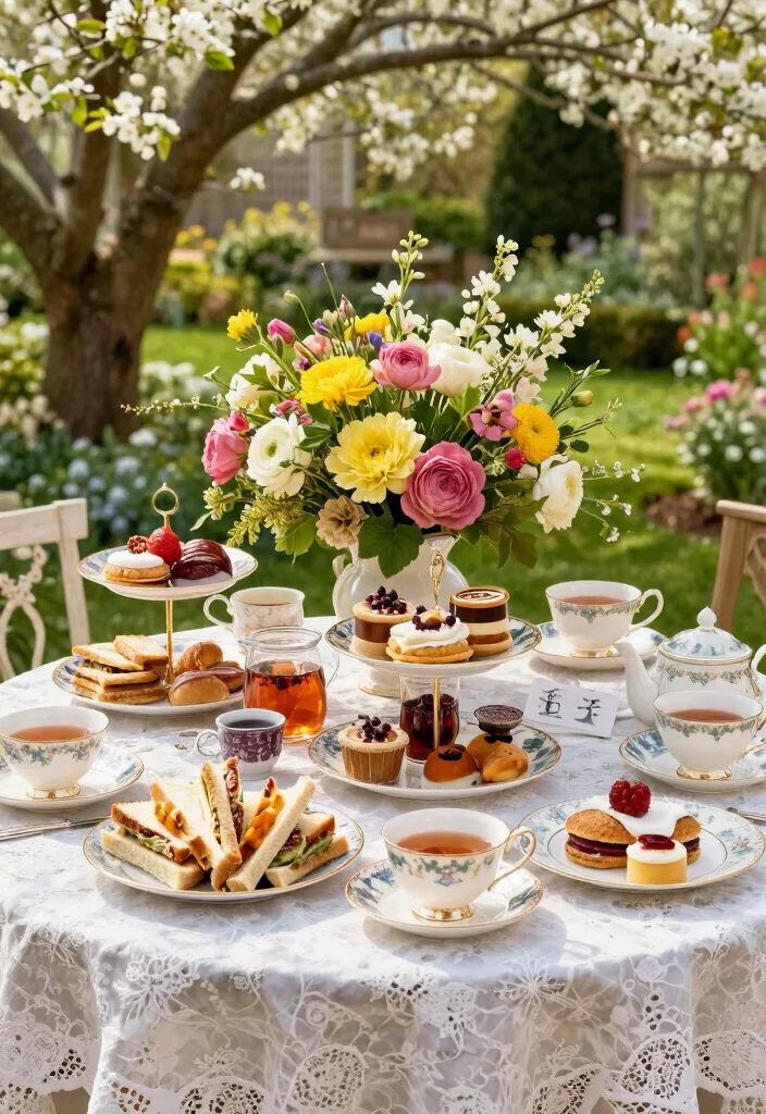 10 Proposal Party Ideas for a Romantic Surprise Celebration - 7. Garden Tea Party 1