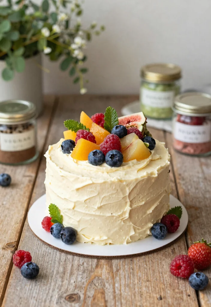 10 Small Wedding Cake Ideas Perfect for Intimate Celebrations - 5. Vegan Mini Cake 1