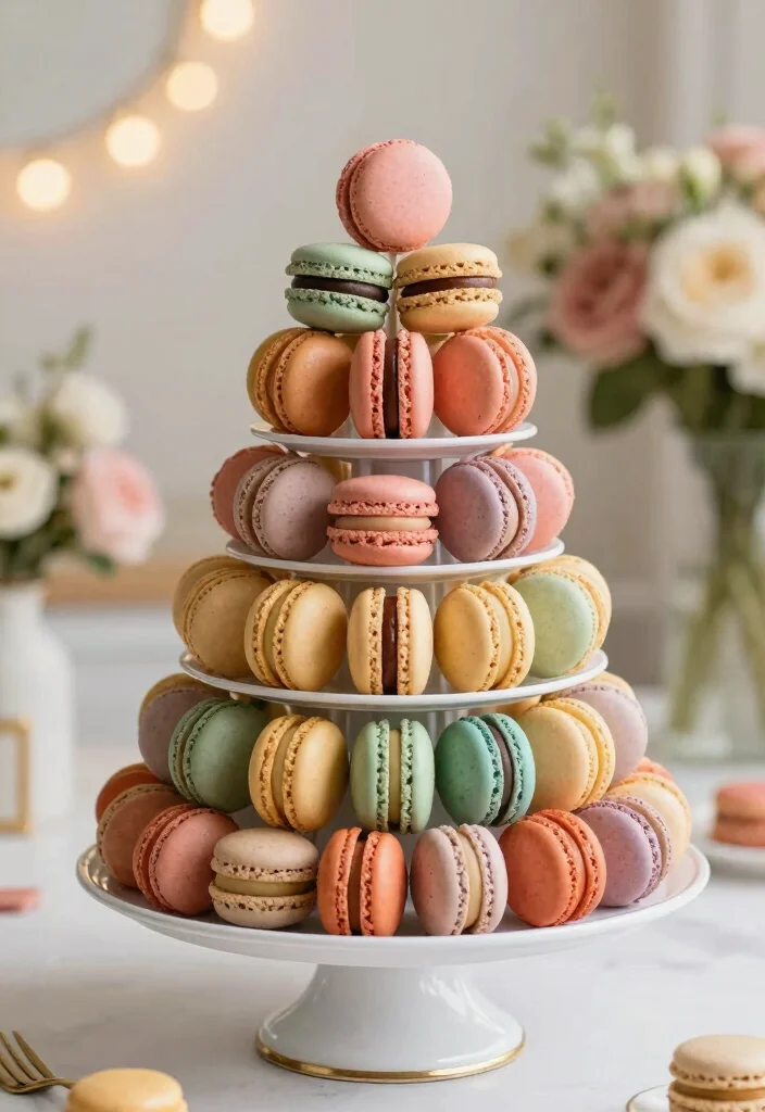 10 Small Wedding Cake Ideas Perfect for Intimate Celebrations - 9. Macaron Cake 1