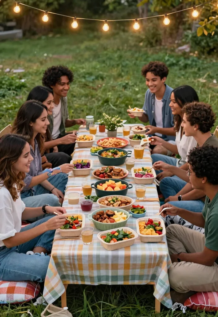 12 At Home Bridal Shower Ideas for a Cozy Stress-Free Celebration - 3. Sustainable Potluck 1